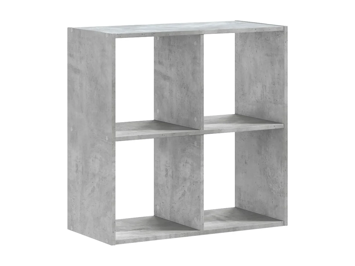 Digna  Bibliothèque gris béton 68,5x32x68,5 cm bois d'ingénierie