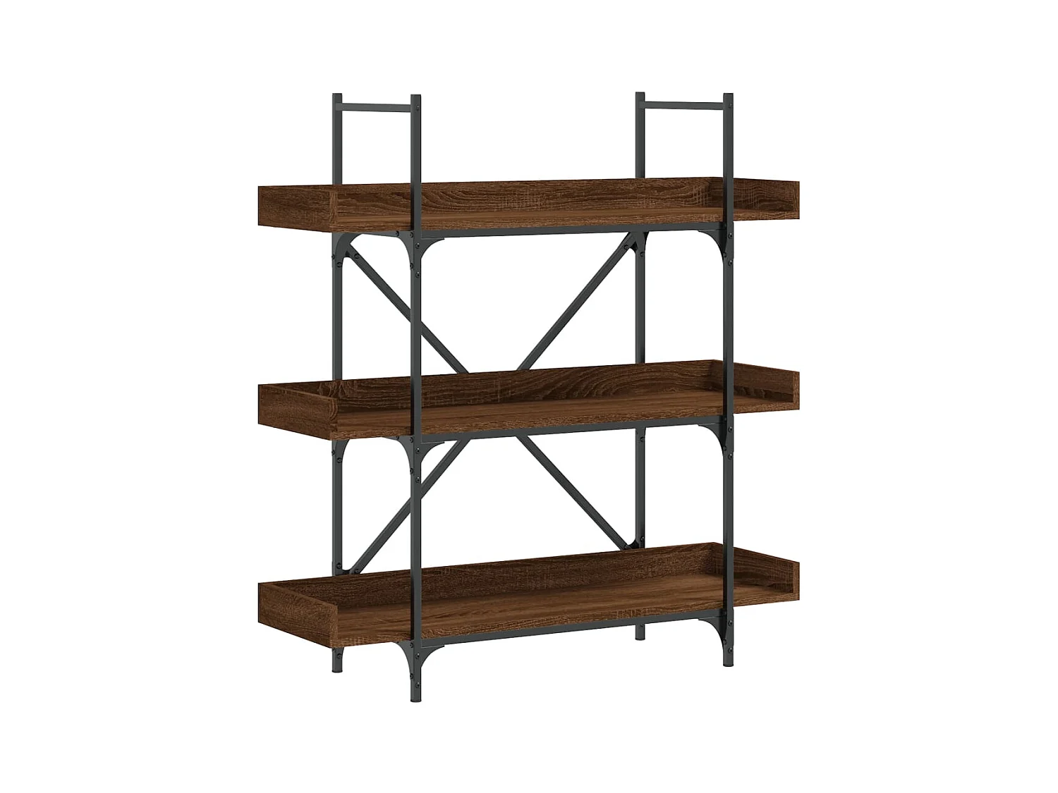 Vero Beach  Bibliothèque à 3 niveaux chêne marron 100x33x108,5 cm