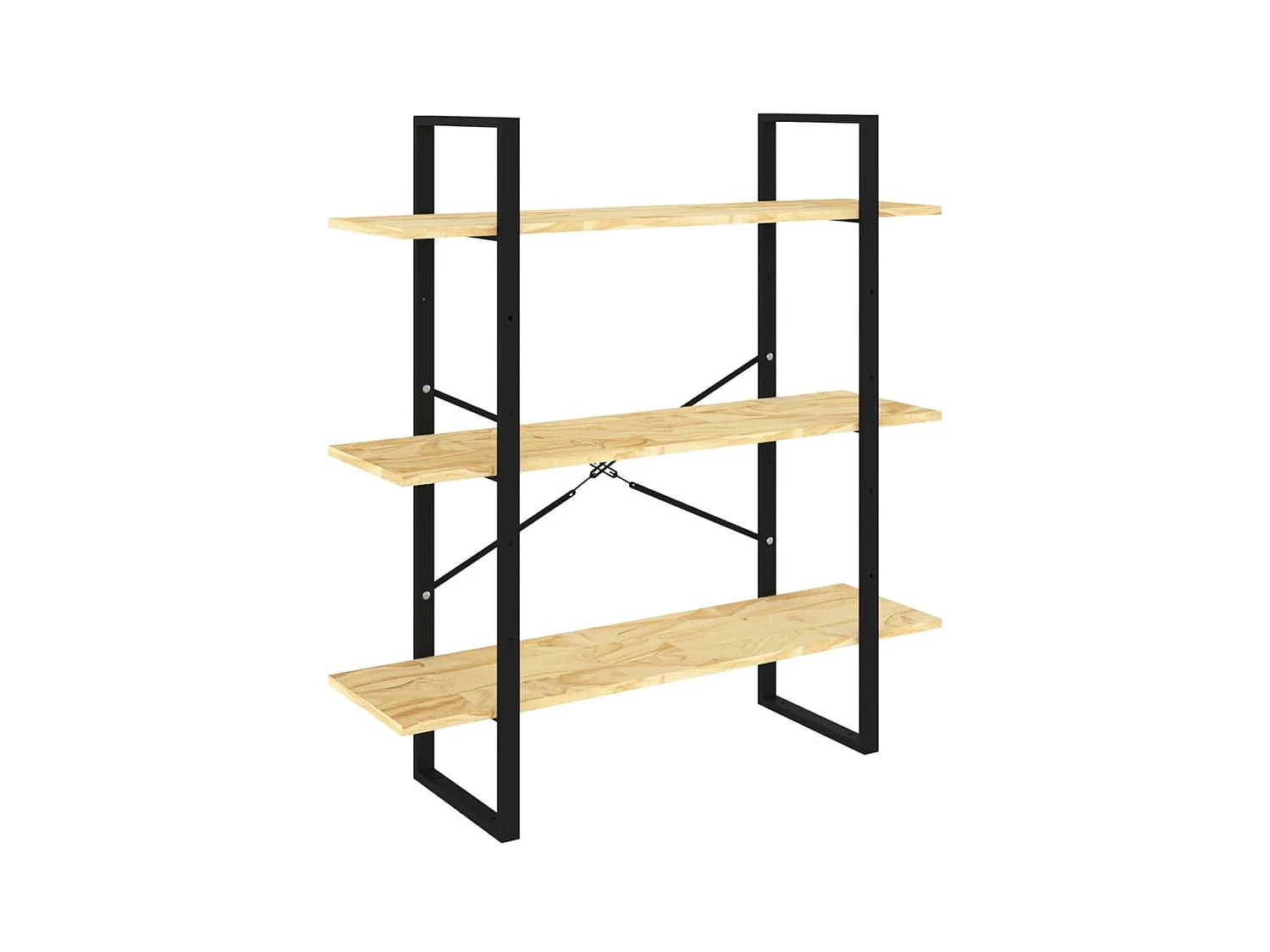 Capitola  Bibliothèque à 3 niveaux 100x30x105 cm Bois de pin massif