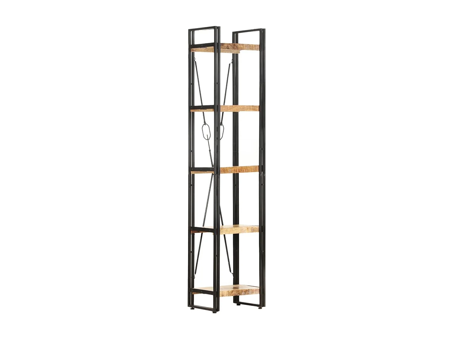 Yoan  Bibliothèque à 5 niveaux 40x30x180 cm Bois de manguier massif