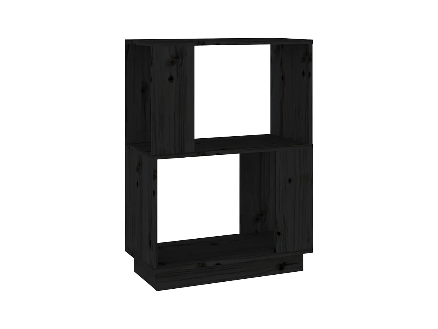 Umbril  Bibliothèque/Séparateur de pièce Noir 51x25x70 cm Pin solide