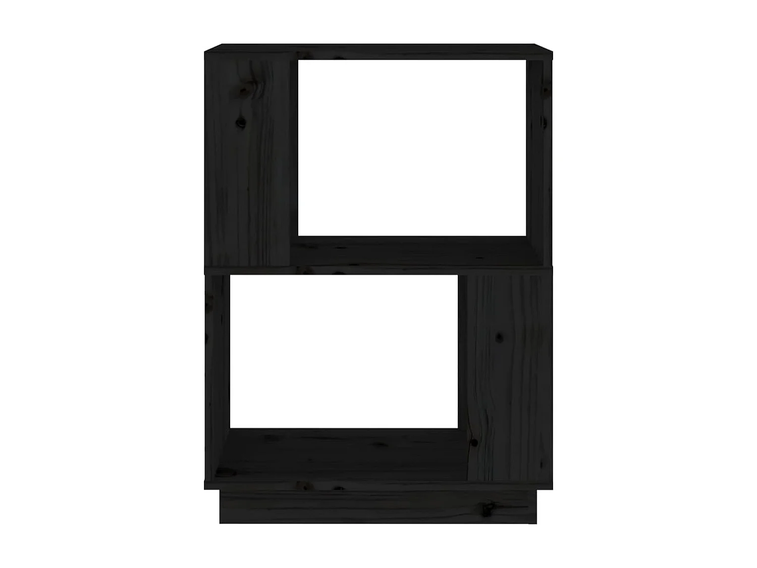 Umbril  Bibliothèque/Séparateur de pièce Noir 51x25x70 cm Pin solide