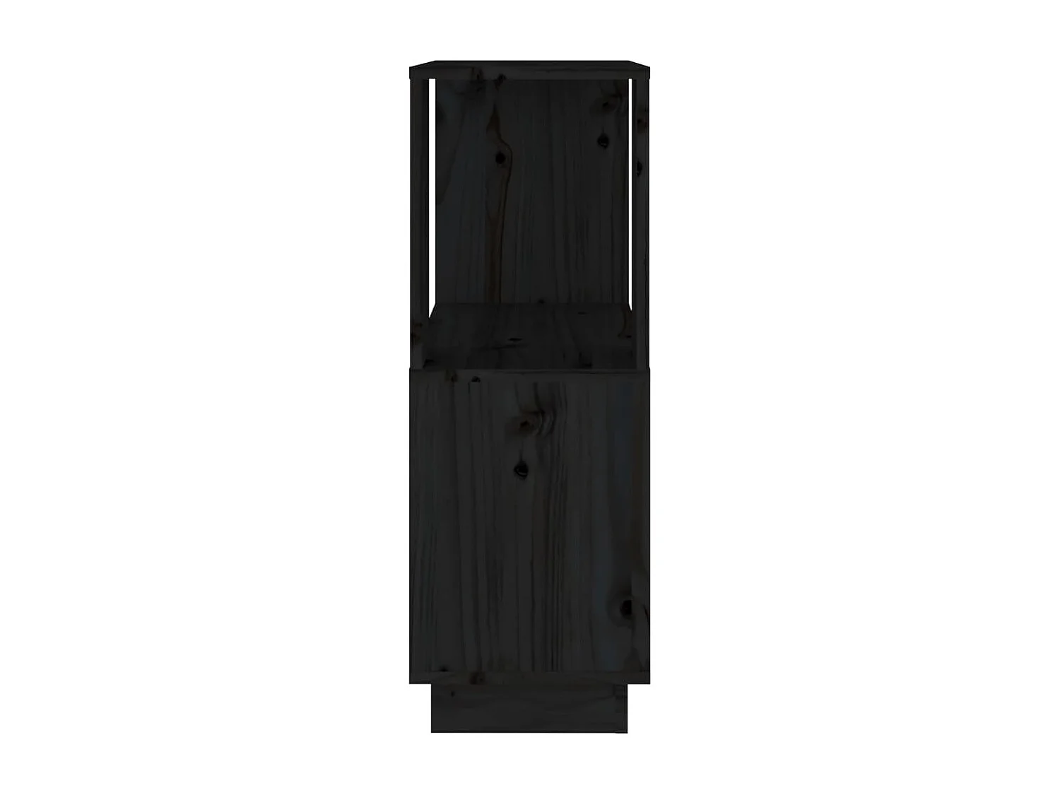 Umbril  Bibliothèque/Séparateur de pièce Noir 51x25x70 cm Pin solide