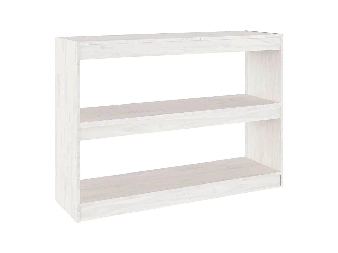 Centerville  Bibliothèque/Séparateur de pièce Blanc 100x30x71,5cm Pin massif