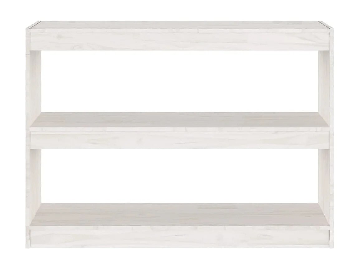 Centerville  Bibliothèque/Séparateur de pièce Blanc 100x30x71,5cm Pin massif