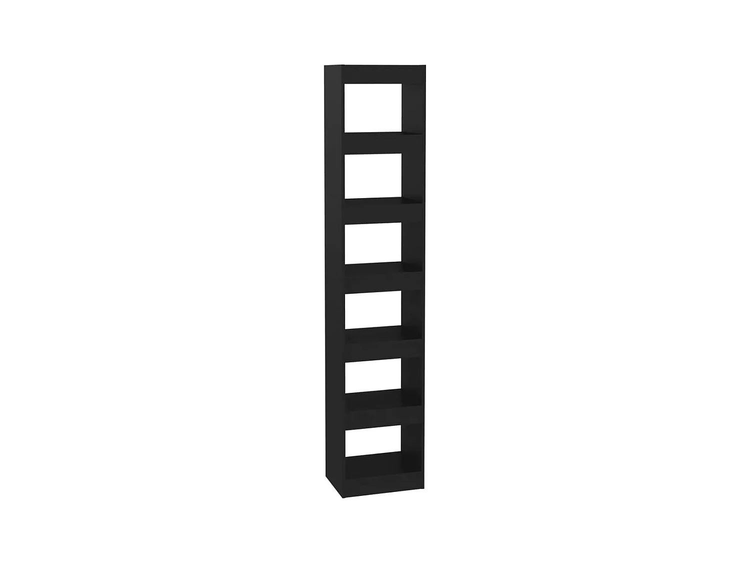 Kjartan  Boekenkast/kamerscherm 40x30x198 cm zwart