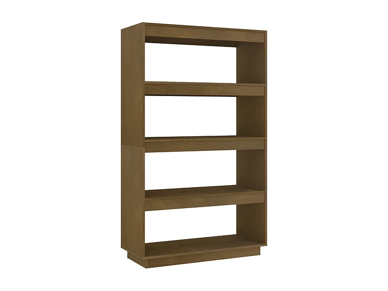 Alisha  Bibliothèque/Séparateur de pièce Marron miel 80x35x135 cm Pin