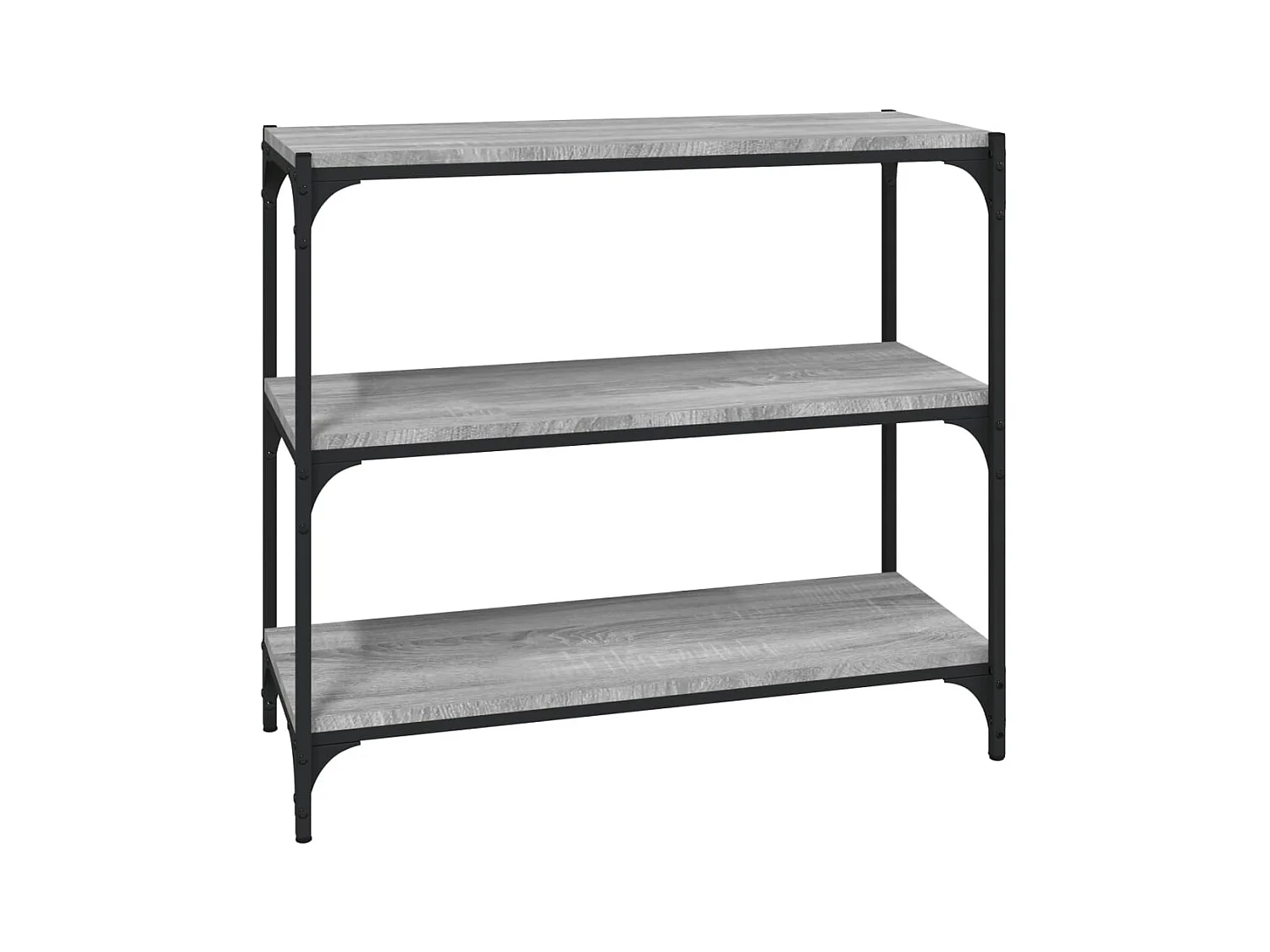 Ventura  Bibliothèque Sonoma gris 80x33x70,5 cm Bois d'ingénierie acier