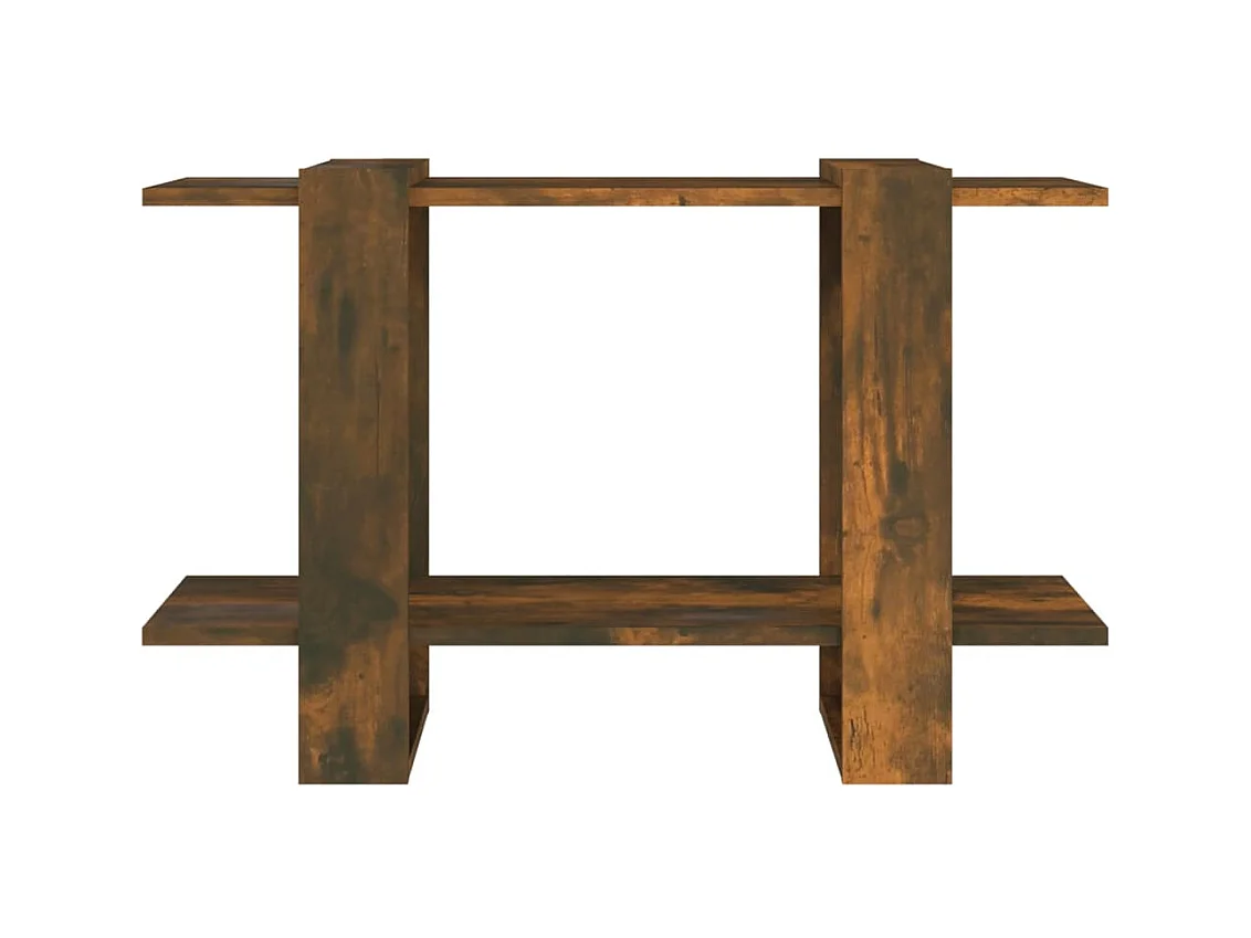 Wylorn  Bibliothèque/Séparateur de pièce Chêne fumé 80x30x51 cm