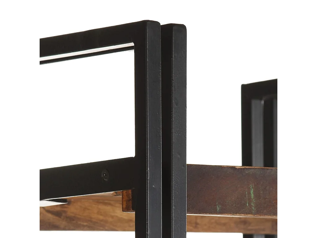 Yoan  Bibliothèque 5 niveaux 40x30x180 cm Bois de récupération massif