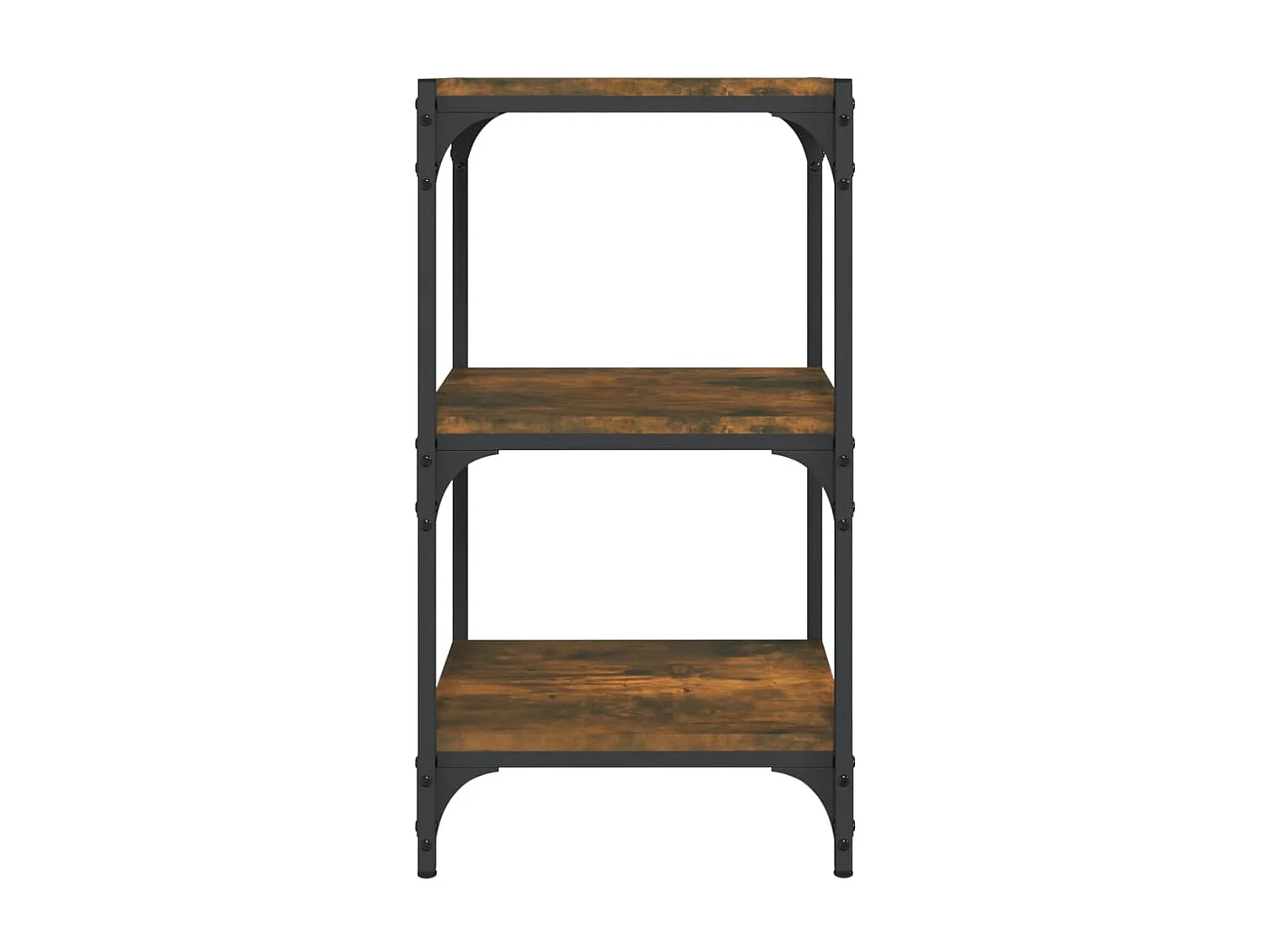 Ventura  Bibliothèque Chêne fumé 40x33x70,5cm Bois d'ingénierie et acier