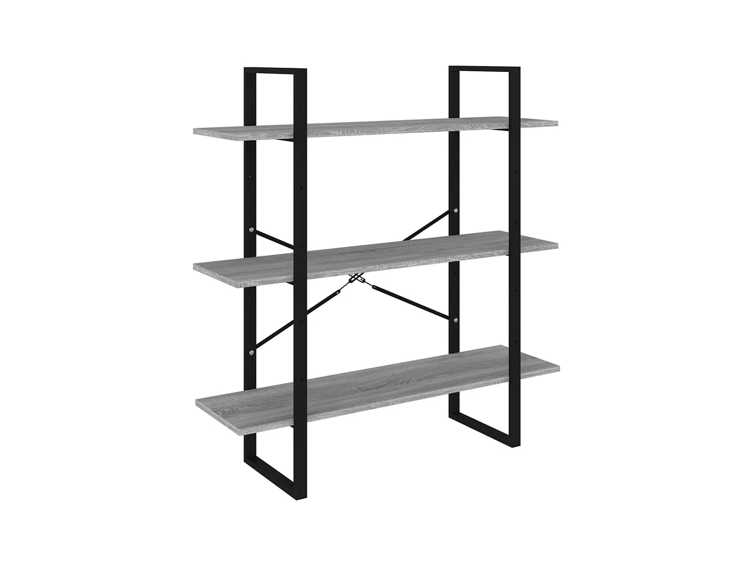 Capitola  Boekenkast 100x30x105 cm bewerkt hout grijs sonoma eikenkleurig