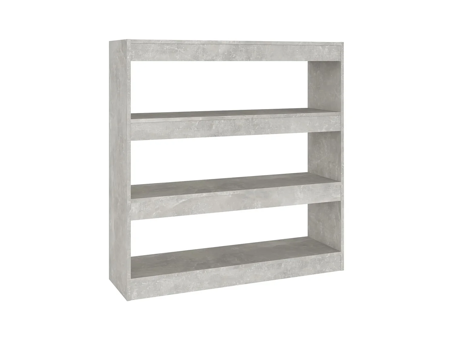 Darren  Bibliothèque/Séparateur de pièce Gris béton 100x30x103 cm