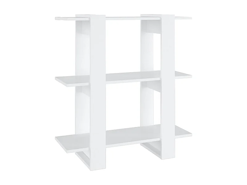 Milou  Bibliothèque/Séparateur de pièce Blanc 80x30x87 cm