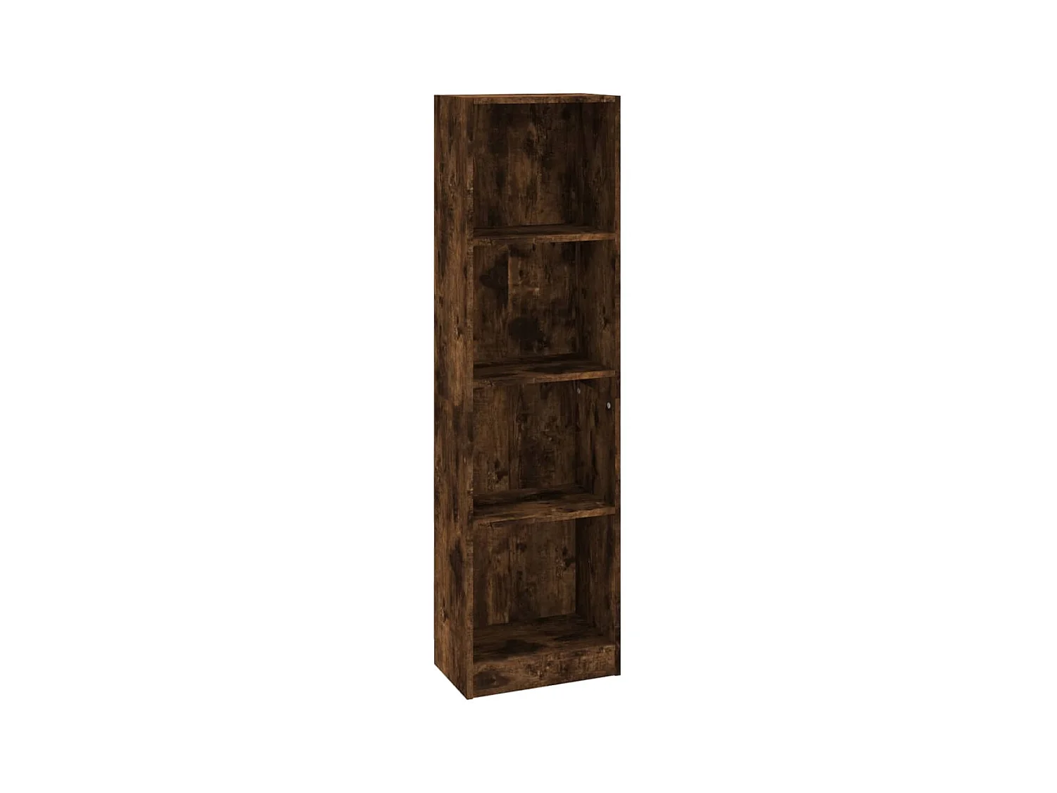 Jairo  Estantería 4 niveles madera roble ahumado 40x24x143 cm