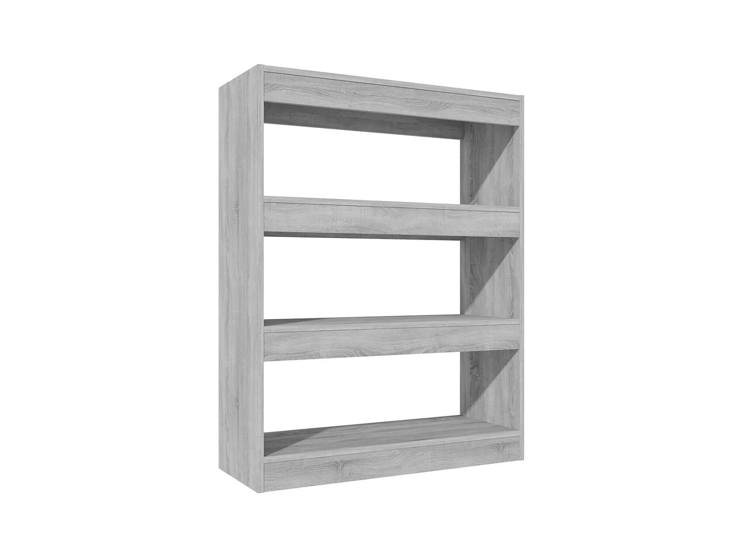 Qerlin  Bibliothèque/Séparateur de pièce sonoma gris bois d'ingénierie