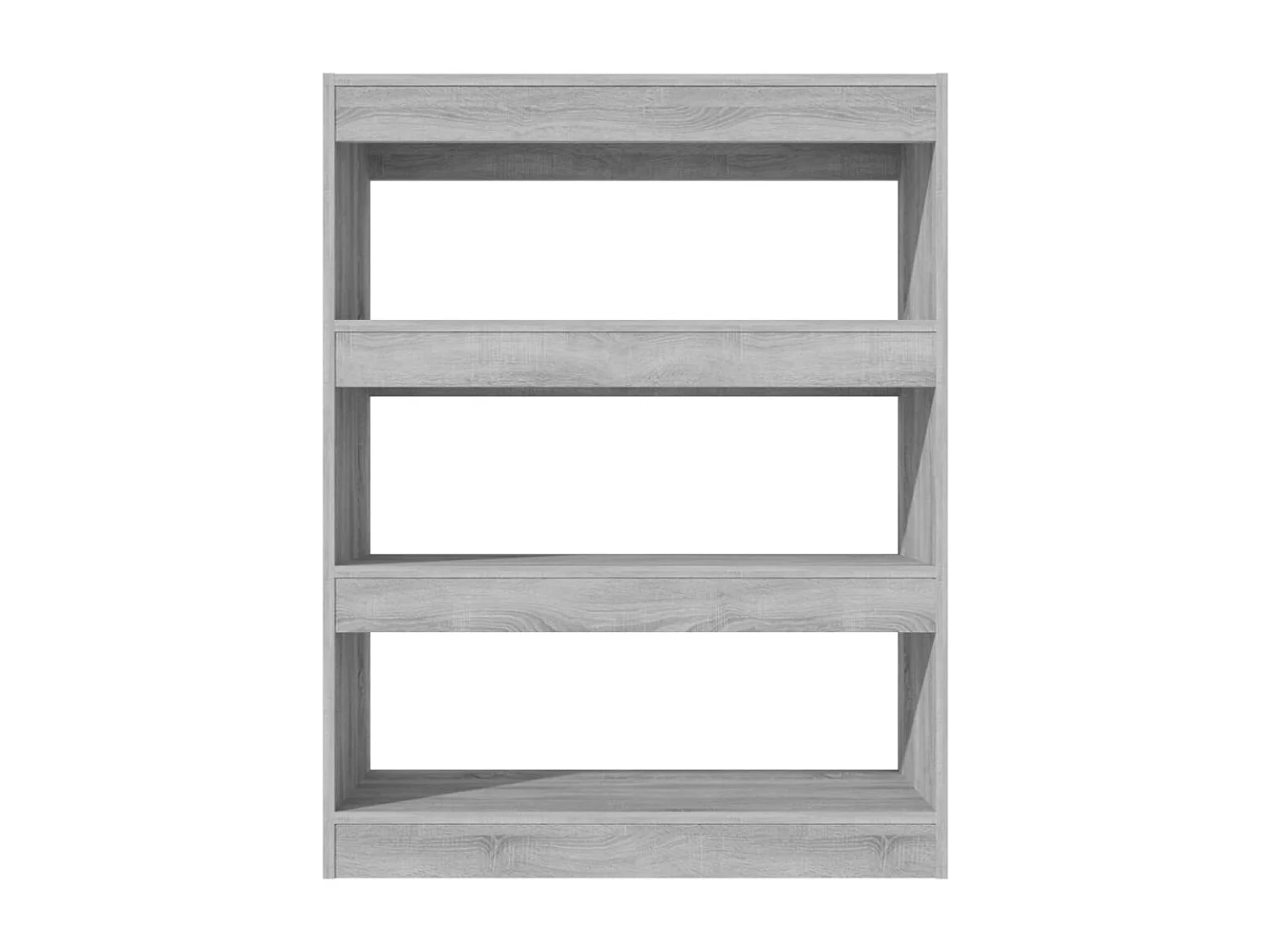 Qerlin  Bibliothèque/Séparateur de pièce sonoma gris bois d'ingénierie