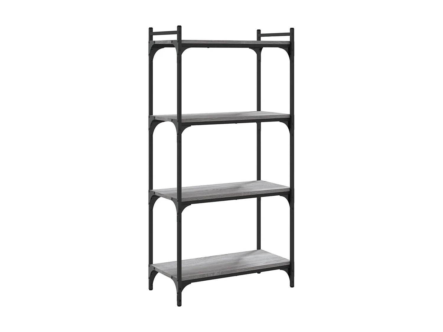 Lars  Bibliothèque à 4 niveaux sonoma gris 60x30x120 cm