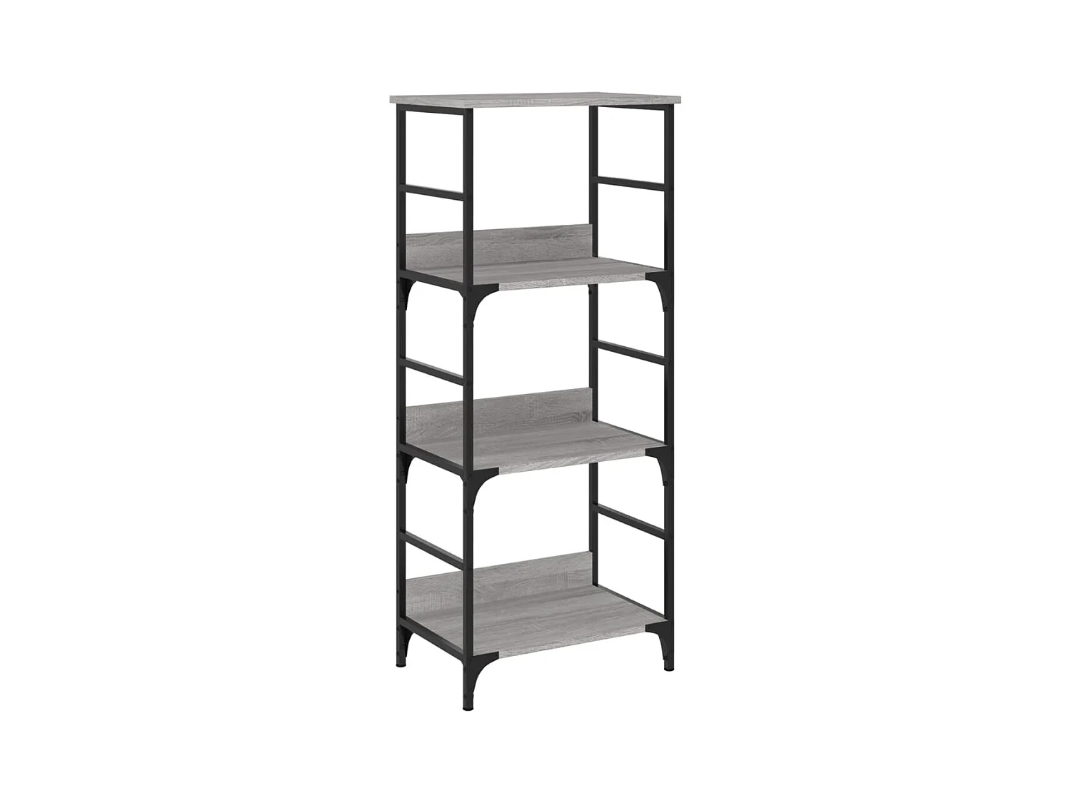 Namur  Bibliothèque sonoma gris 50x33x117,5 cm bois d'ingénierie