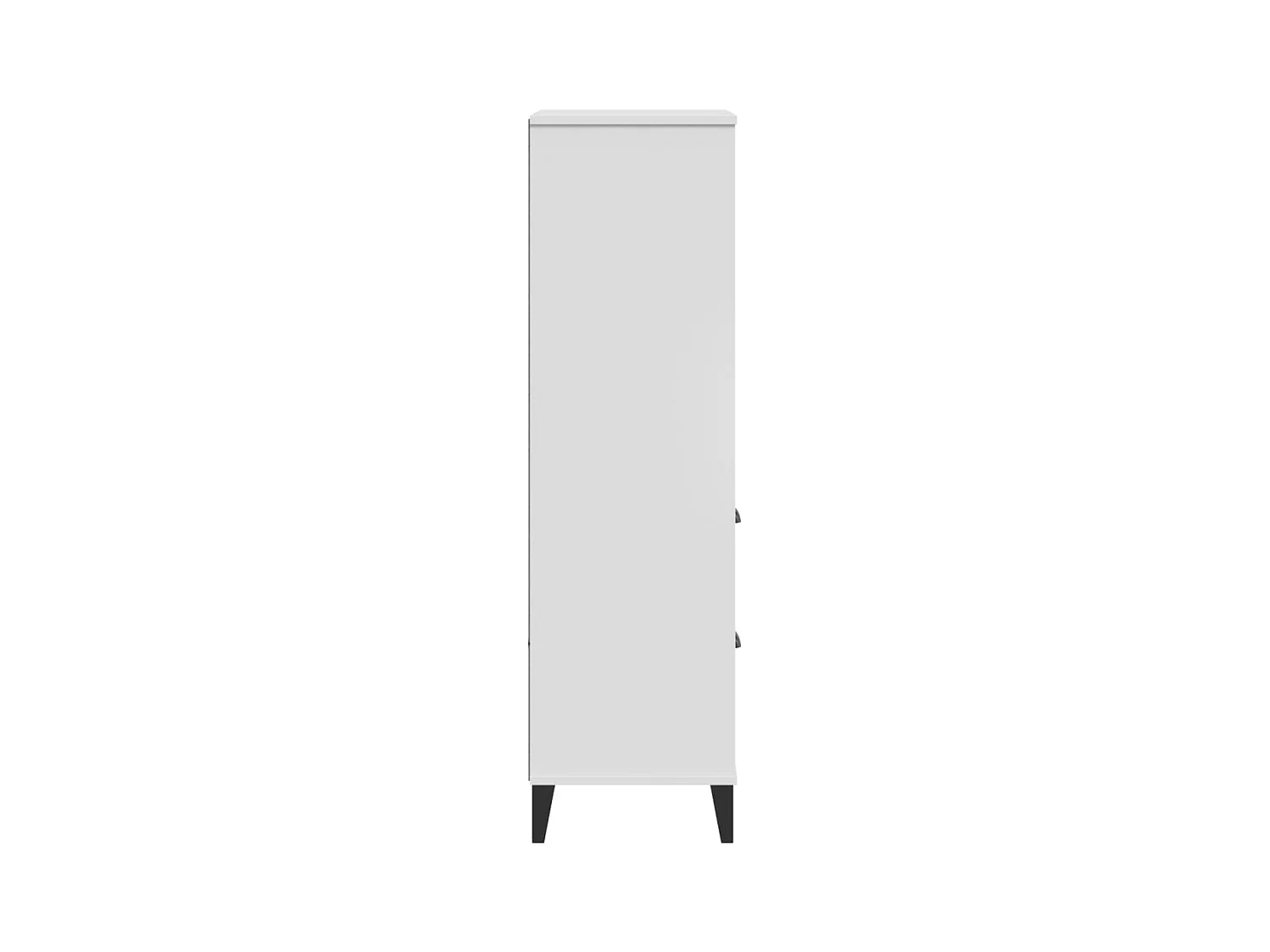Peralyn  Boekenkast VIKEN 60x35x123 cm bewerkt hout wit