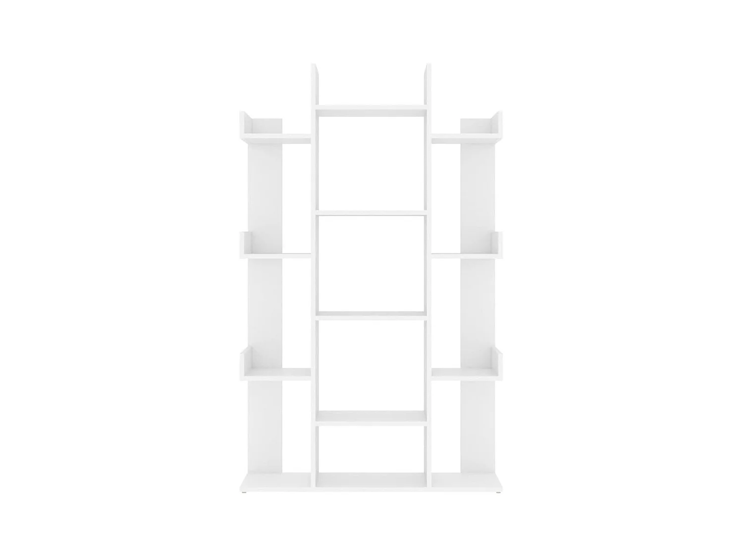 Candler  Bibliothèque Blanc 86x25,5x140 cm Bois d’ingénierie