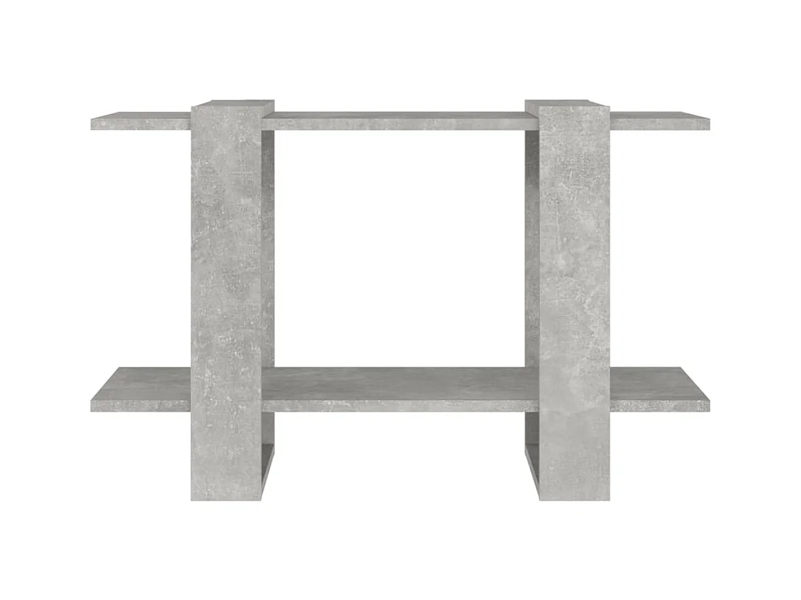 Wylorn  Bibliothèque/Séparateur de pièce Gris béton 80x30x51 cm