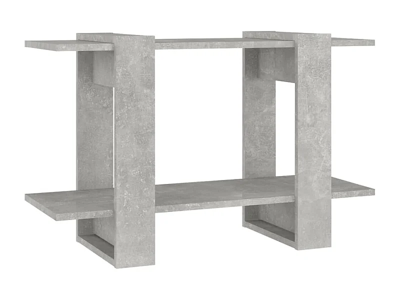 Wylorn  Bibliothèque/Séparateur de pièce Gris béton 80x30x51 cm