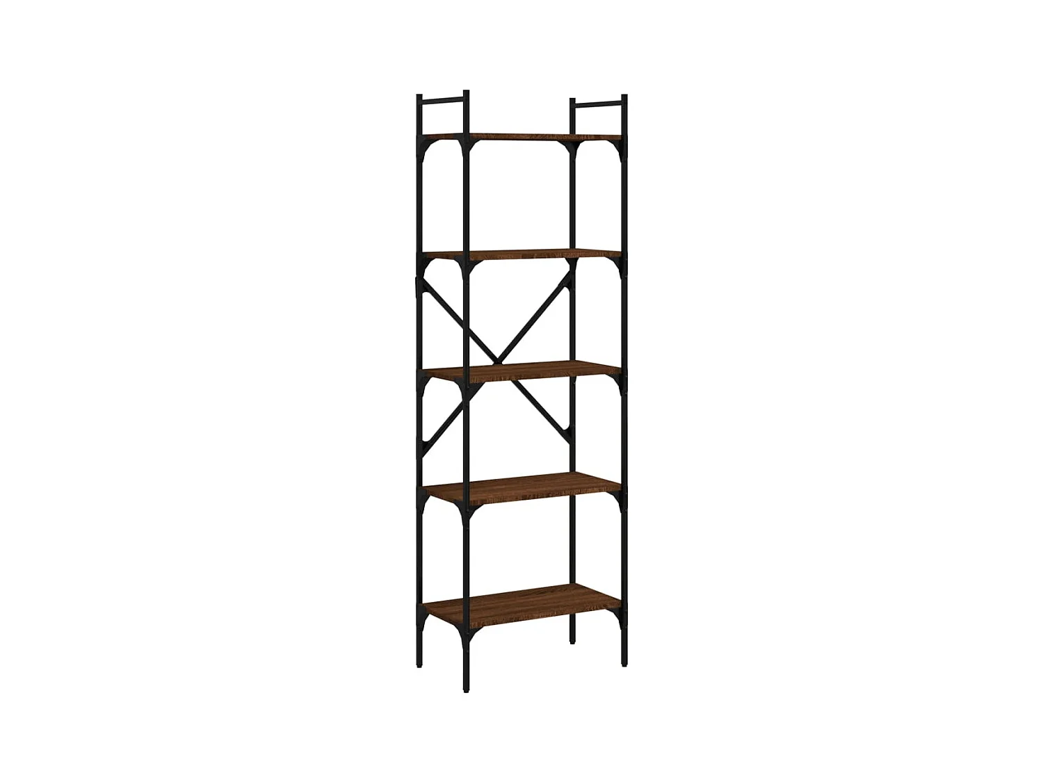 Fredrikstad  Bibliothèque à 5 niveaux chêne marron 56x31,5x174 cm