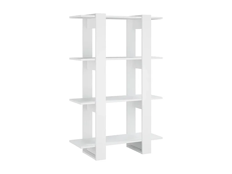 Soledad  Bibliothèque/Séparateur de pièce Blanc 80x30x123,5 cm