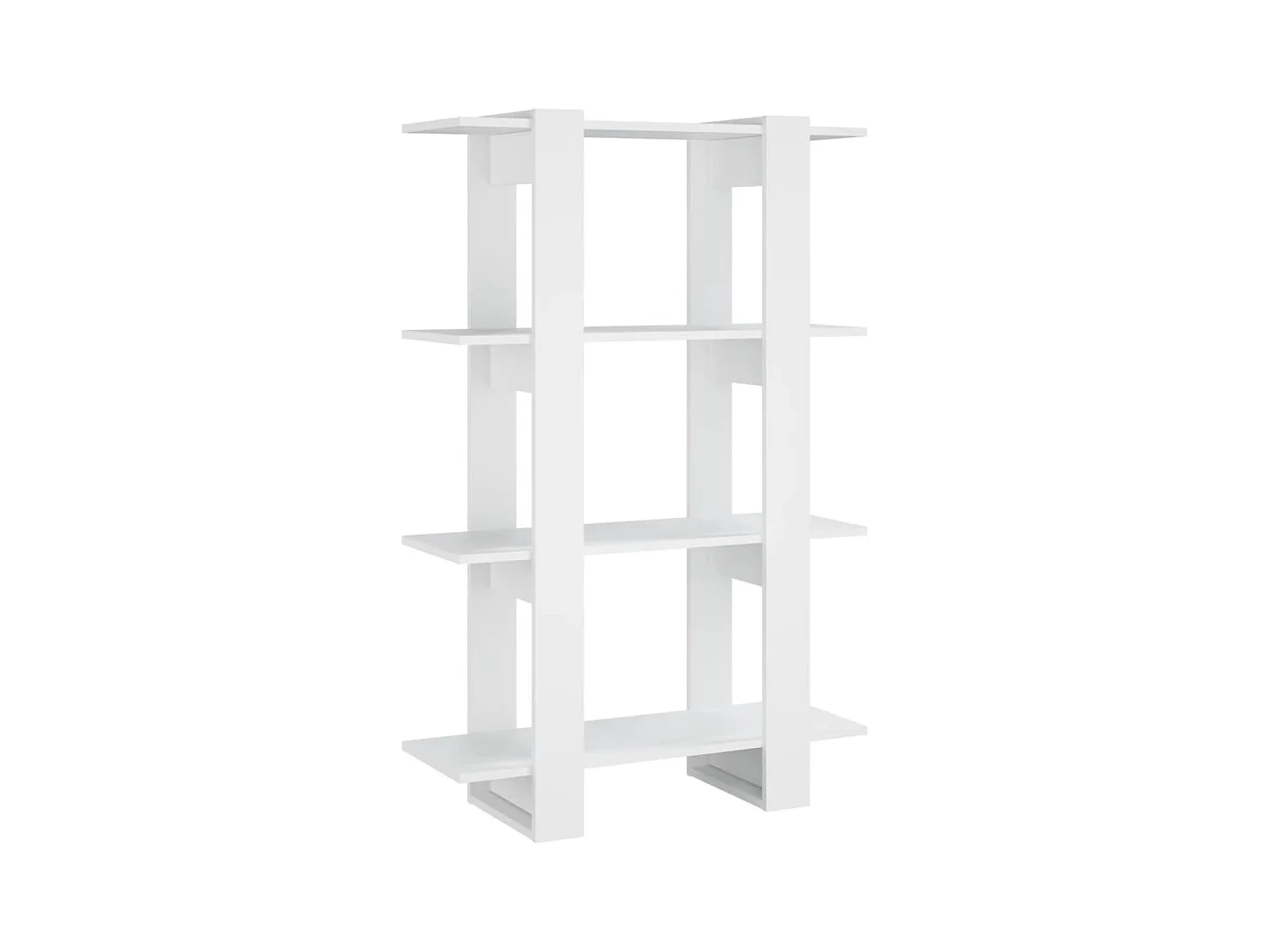 Soledad  Bibliothèque/Séparateur de pièce Blanc 80x30x123,5 cm