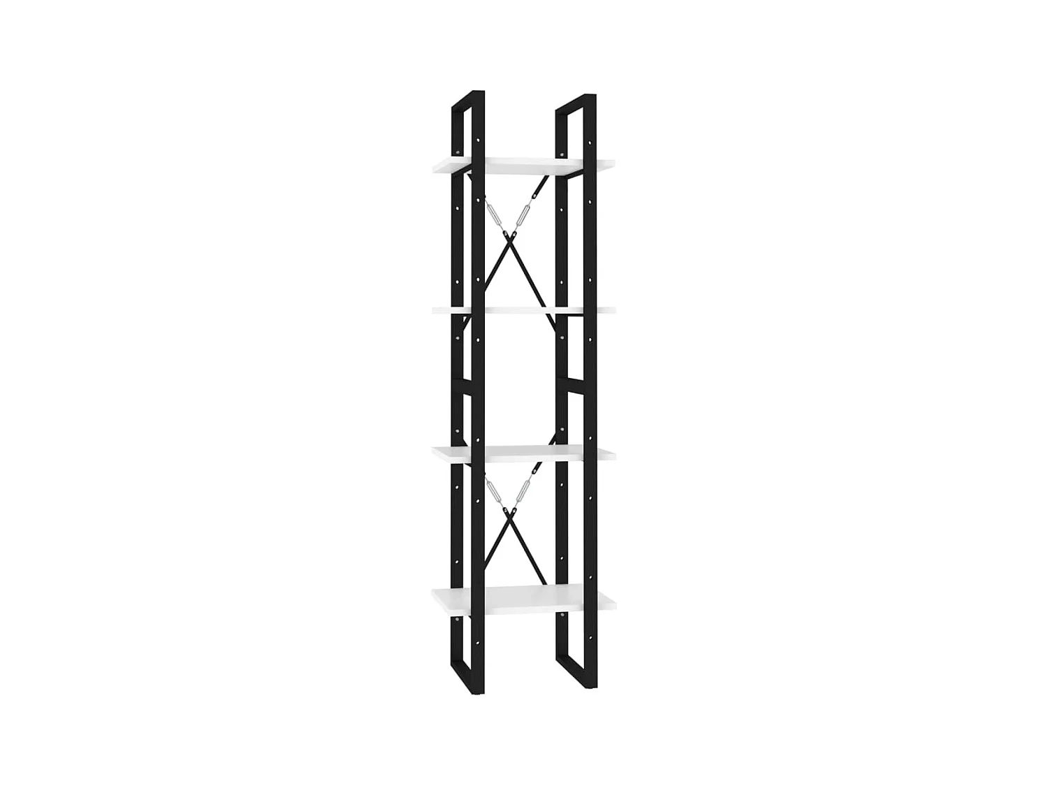 Bowling Green  Boekenkast met 4 schappen 40x30x140 cm bewerkt hout wit