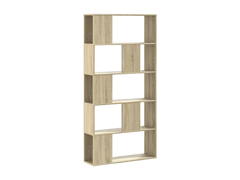 Fairmont  Boekenkast 5-laags 80,5x23,5x162,5 cm bewerkt hout sonoma eiken