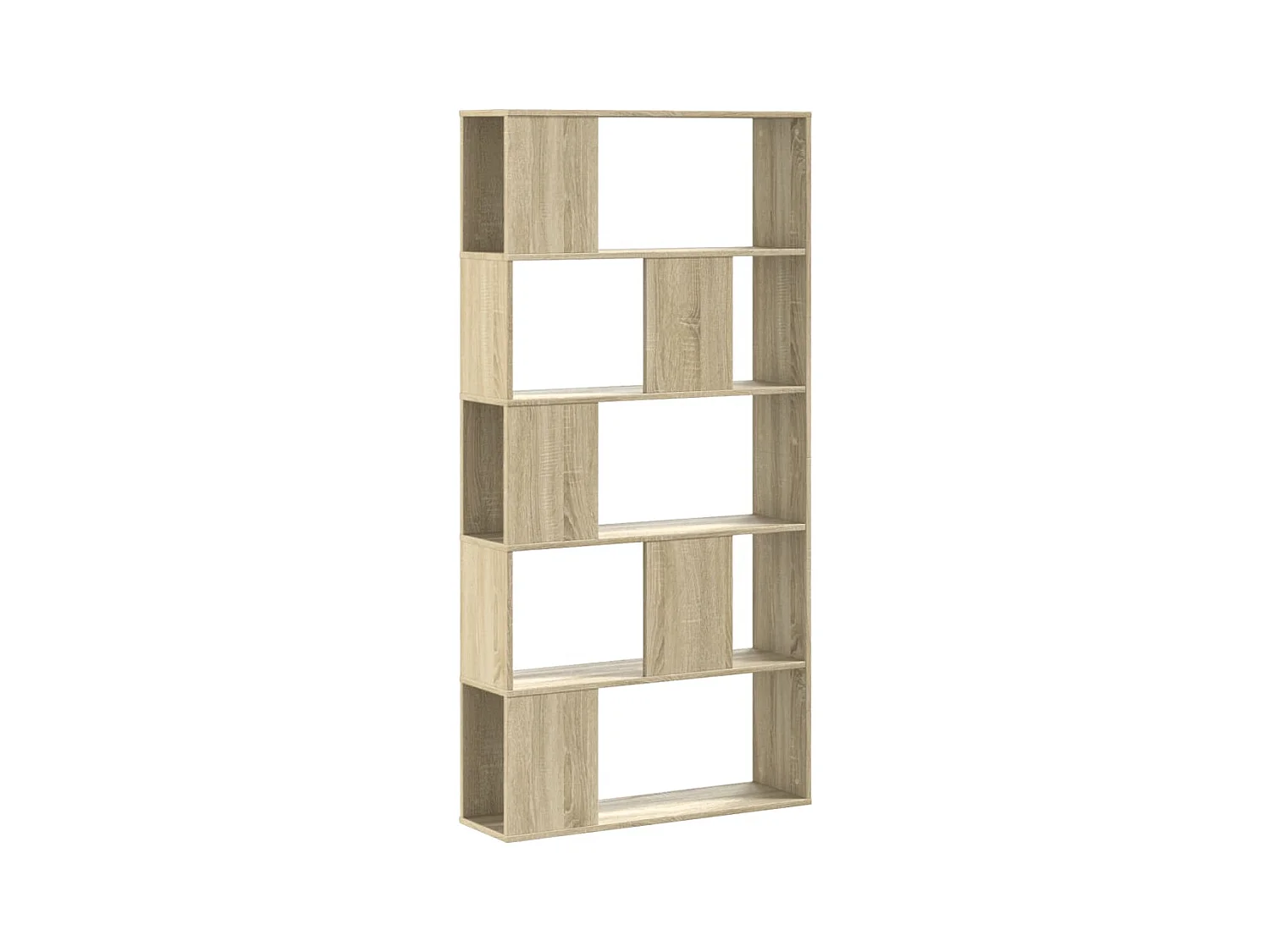 Fairmont  Librería de 5 niveles madera roble Sonoma 80,5x23,5x162,5 cm