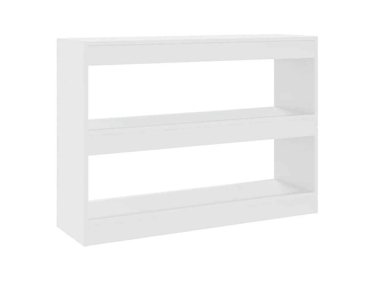 Basma  Bibliothèque/Séparateur de pièce Blanc 100x30x72 cm