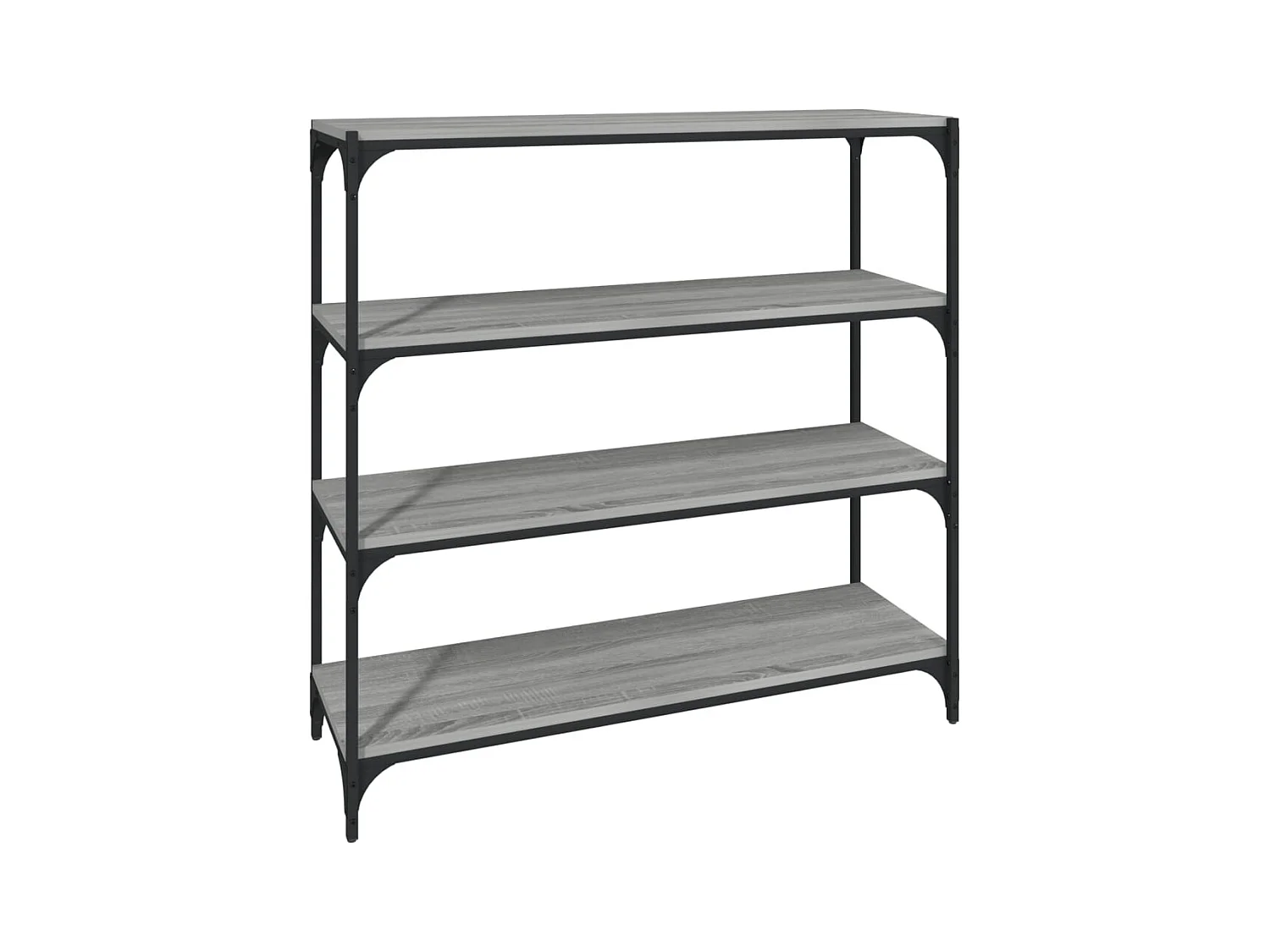 Ventura  Bibliothèque Sonoma gris 100x33x100 cm Bois d'ingénierie acier