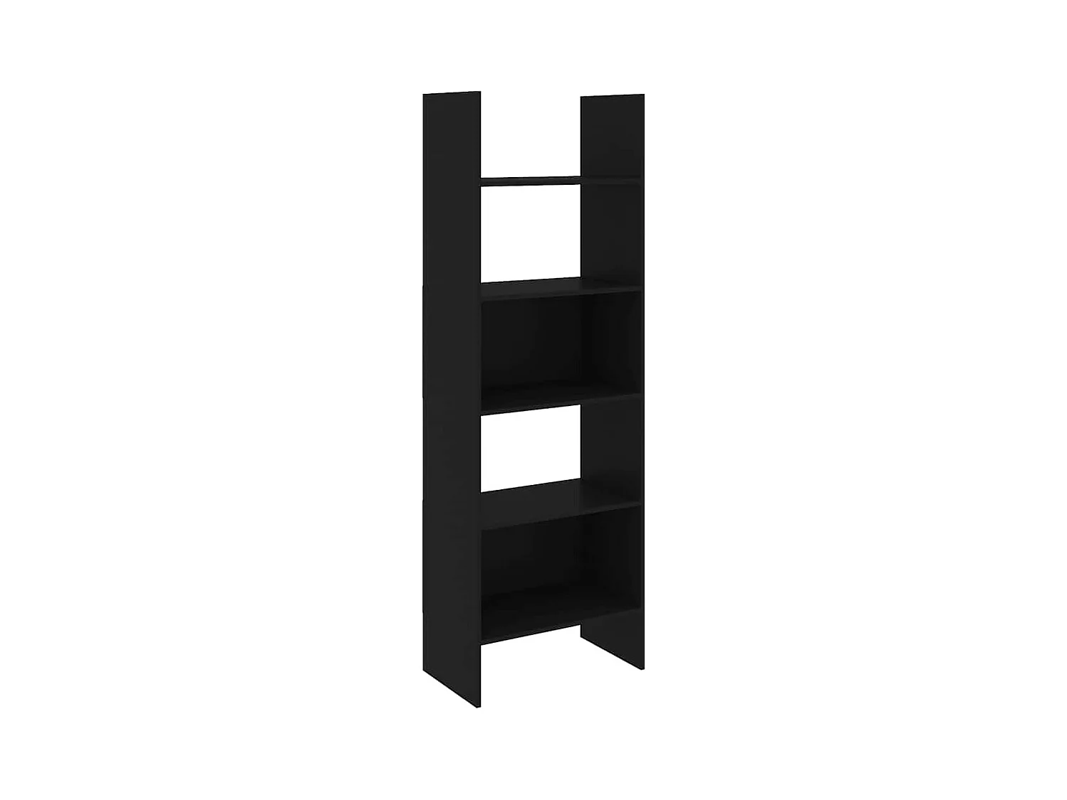 Syron  Boekenkast 60x35x180 cm bewerkt hout zwart