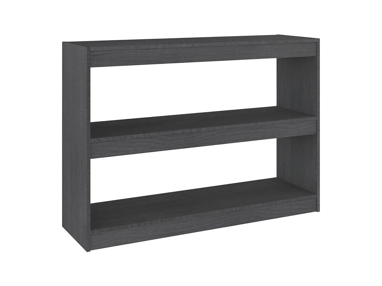 Centerville  Bibliothèque/Séparateur de pièce Gris 100x30x71,5 cm Pin massif