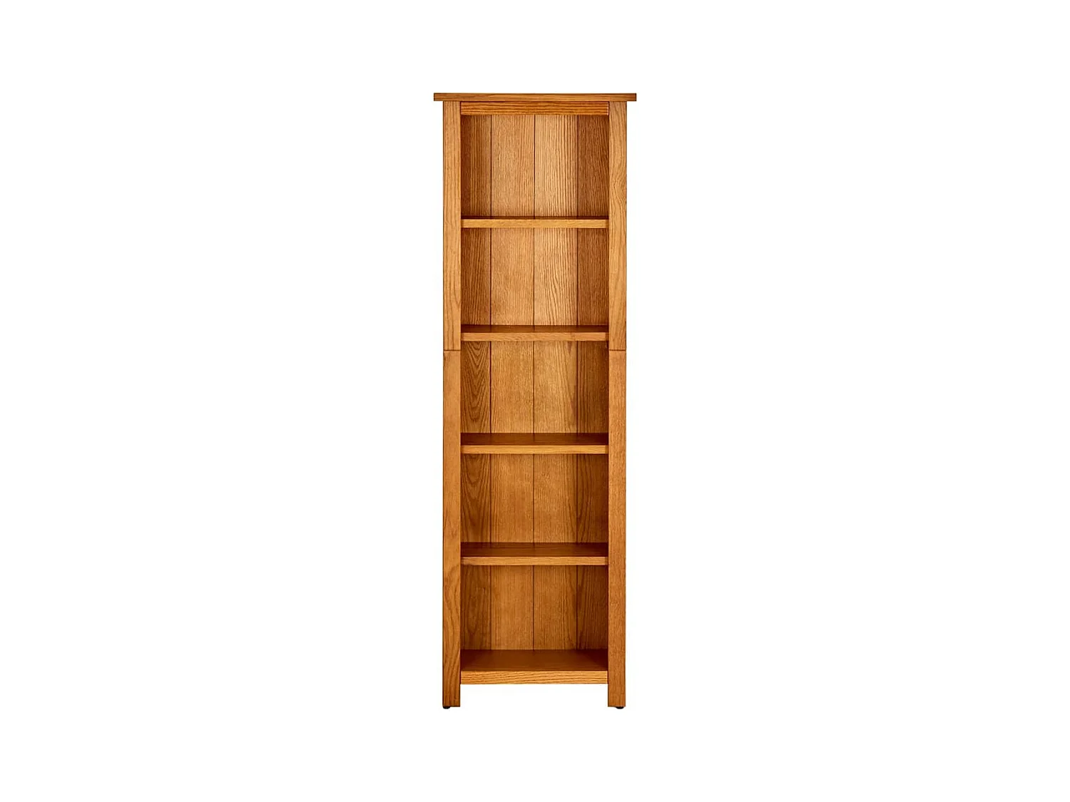 Fafner  Bibliothèque à 5 étagères 45x22x140 cm Bois de chêne massif