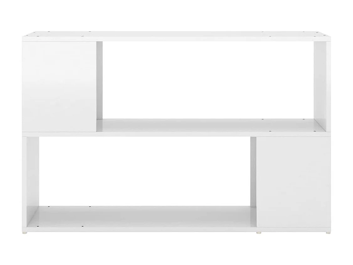 Norman  Bibliothèque Blanc brillant 100x24x63 cm Bois d'ingénierie