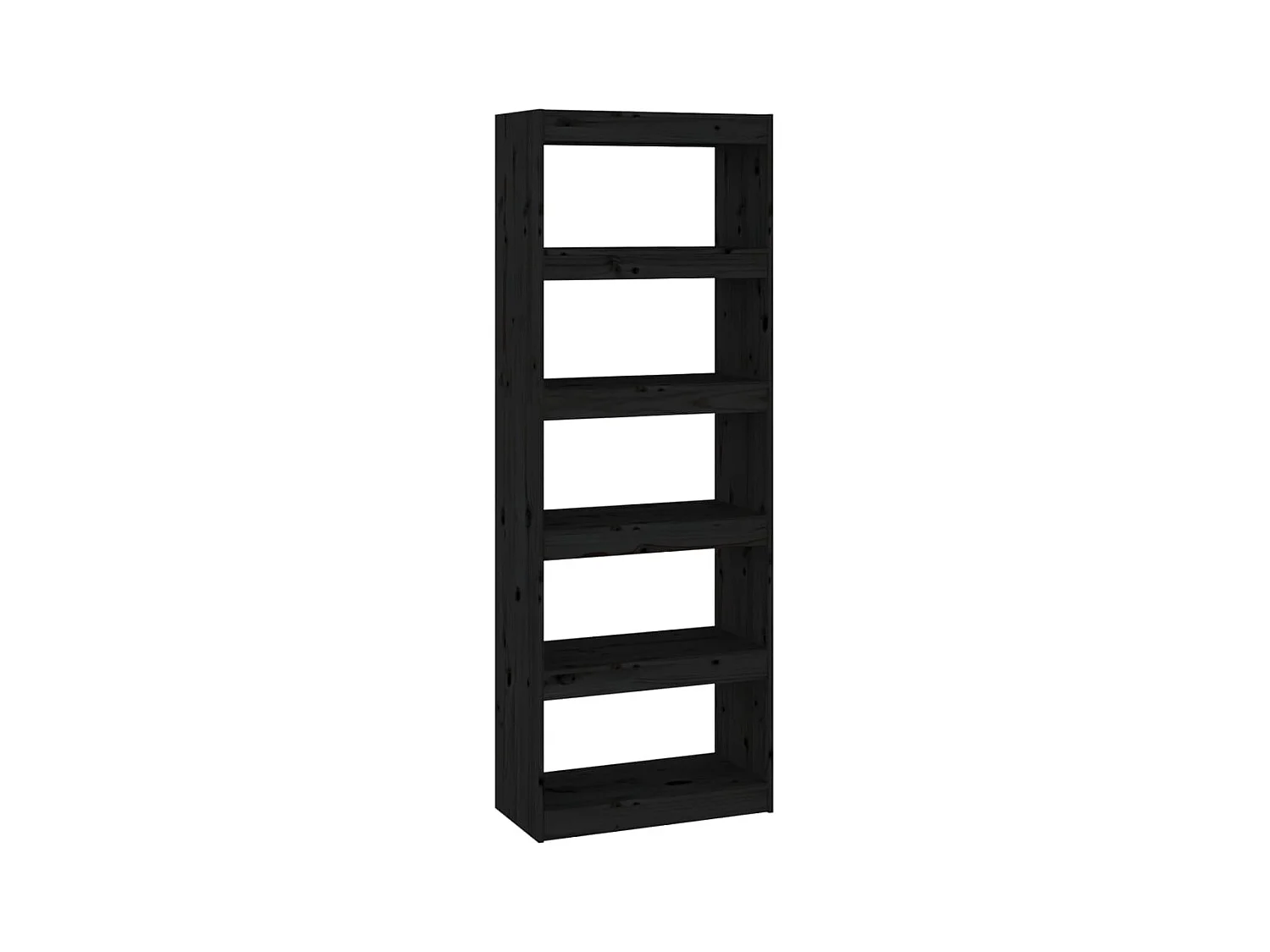 Colgate  Bibliothèque/Séparateur de pièce Noir 60x30x167,5 cm Pin massif