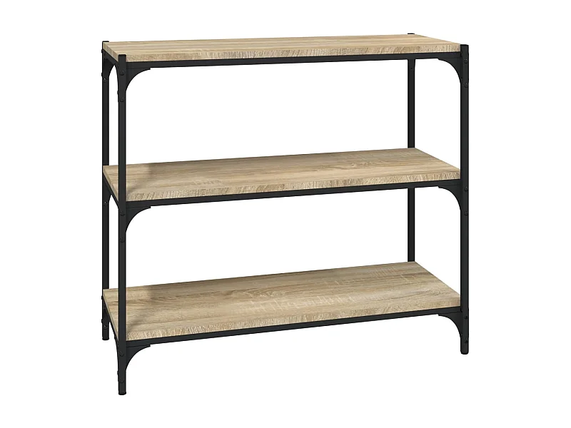 Ventura  Bibliothèque Chêne Sonoma 80x33x70,5 cm Bois d'ingénierie acier