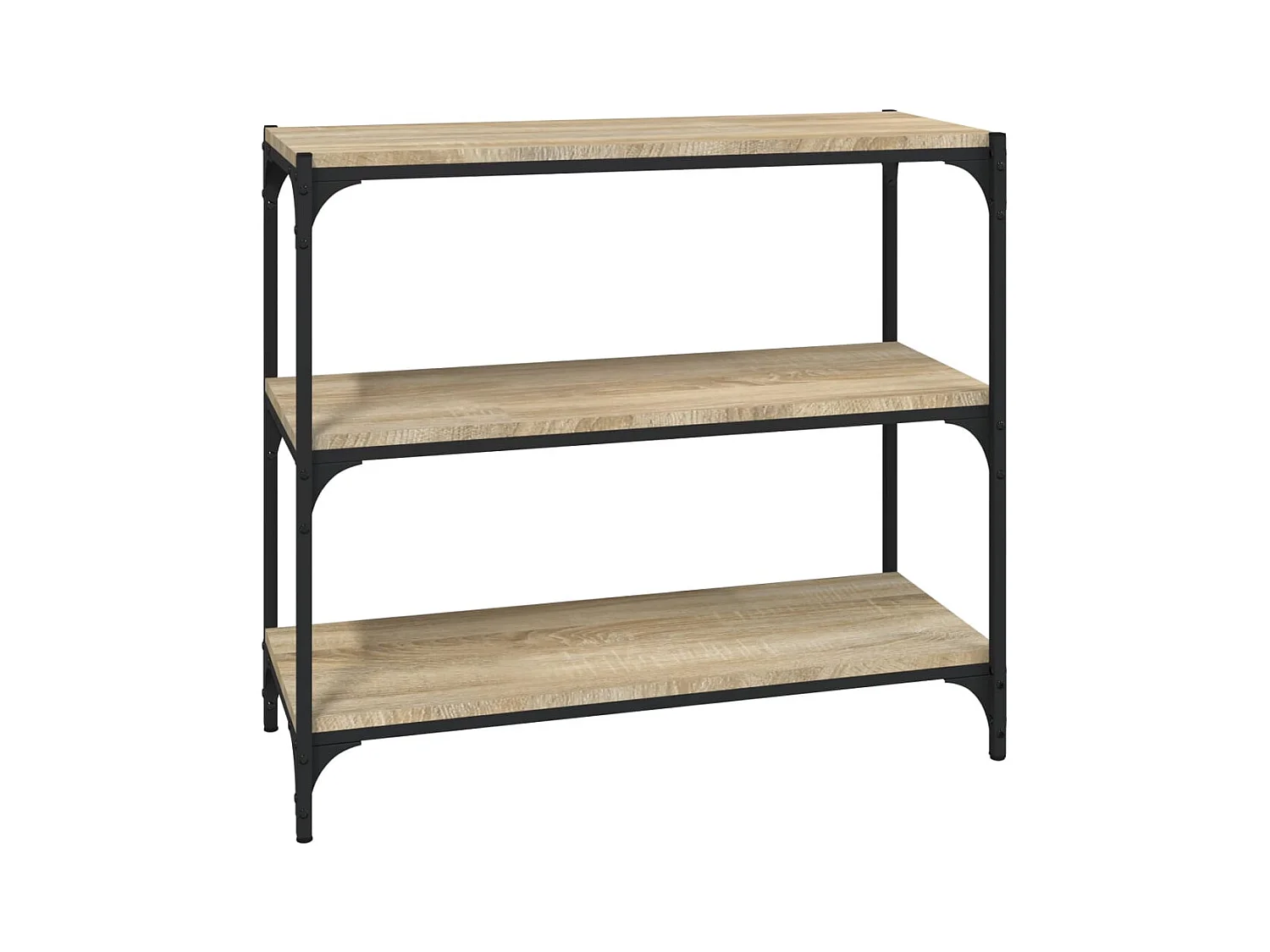 Ventura  Bibliothèque Chêne Sonoma 80x33x70,5 cm Bois d'ingénierie acier