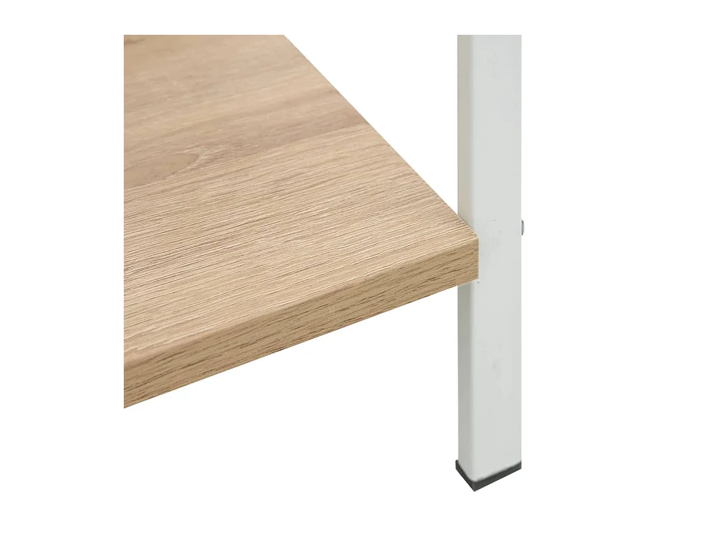 Uggeløse  Bibliothèque à 3 niveaux chêne 60x27,6x90,5cm bois d'ingénierie