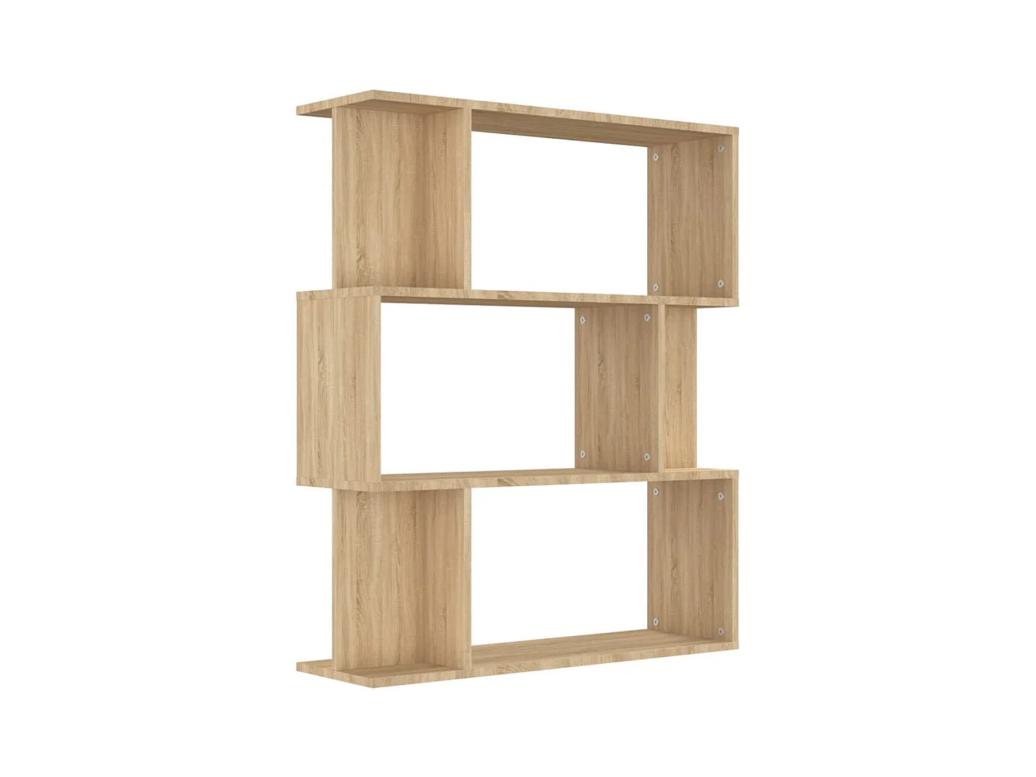 Gyran  Estantería madera contrachapada color roble Sonoma 80x24x96 cm