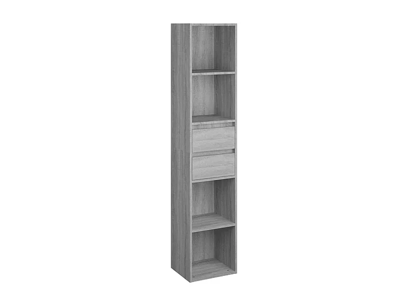 Växjö  Boekenkast 36x30x171 cm bewerkt hout grijs sonoma eikenkleurig