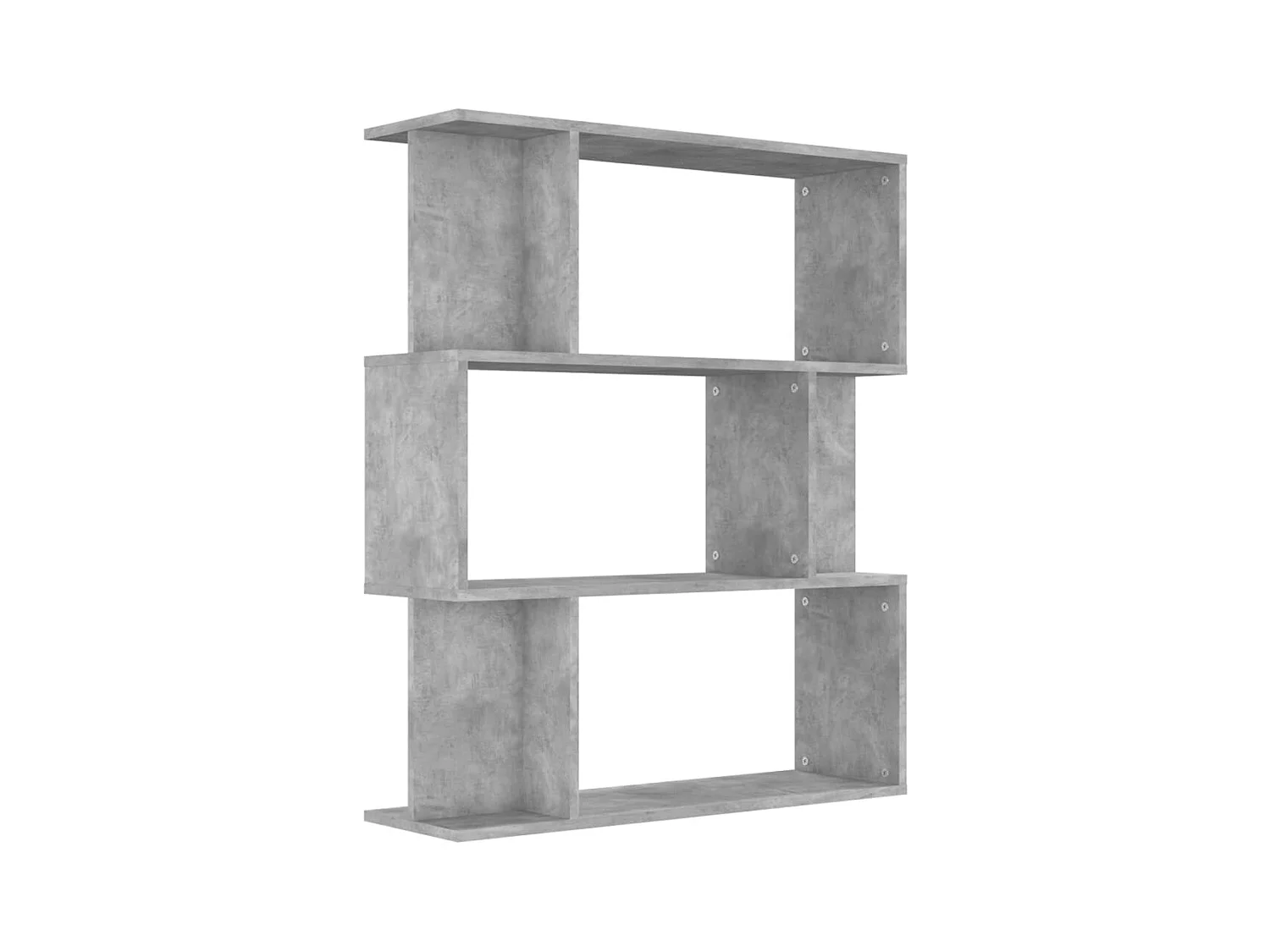 Gyran  Bibliothèque/Séparateur de pièce Gris béton Bois d’ingénierie