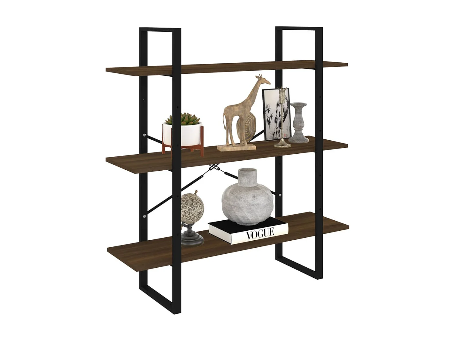 Capitola  Bibliothèque Chêne marron 100x30x105 cm Bois d'ingénierie