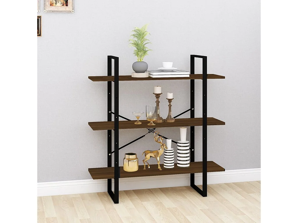 Capitola  Bibliothèque Chêne marron 100x30x105 cm Bois d'ingénierie