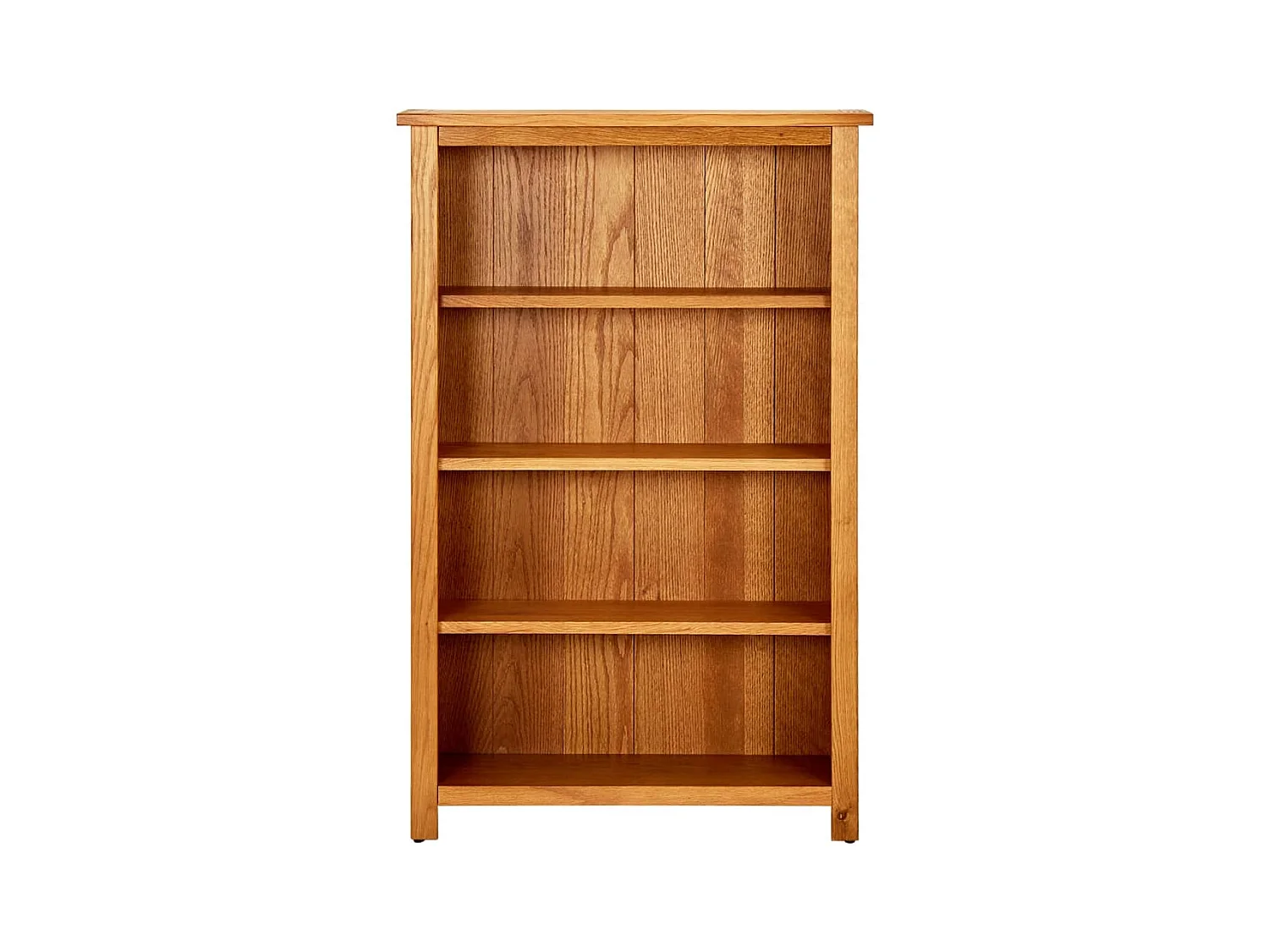 Poyraz  Estantería de 4 niveles de madera maciza de roble 70x22x110 cm