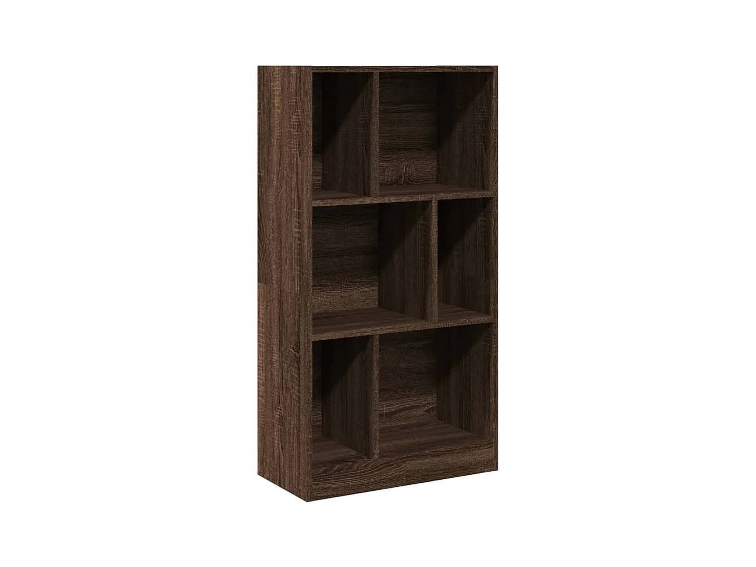 York  Estantería madera de ingeniería marrón roble 57x28,5x107,5 cm